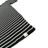 Paolo Pecora T-Shirt Girocollo tinta unita con Stampa A Righe Nero per Bambino P2668 NERO PAOLO PECORA 