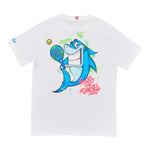 Saint Barth T-Shirt Girocollo Tinta Unita con Stampa  per Bambino CPT BIANCO SAINT BARTH 