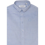 Trussardi Camicia Manica Lunga Tinta Unita per Neonato TIP25047CA AZZURRO TRUSSARDI 