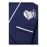 Monnalisa Felpa Aperto con Bottoni Tinta Unita per Bambina 19E801 BLU MONNALISA 