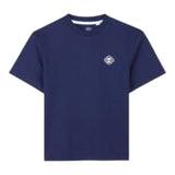 Timberland T-Shirt Girocollo Tinta Unita con Stampa per Bambino T60424T BLU TIMBERLAND 