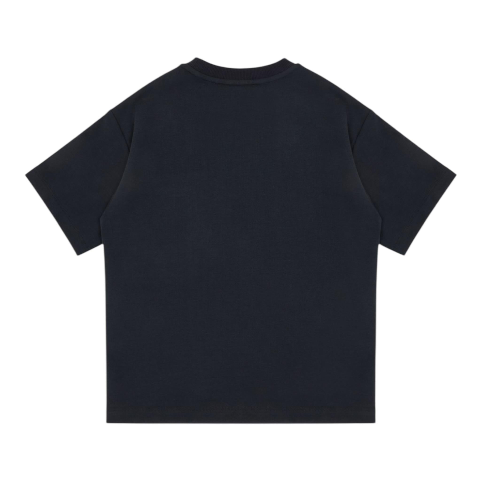 Emporio Armani T-Shirt Girocollo Tinta Unita con Taschino per Bambino EB000230 BLU EMPORIO ARMANI 