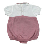 Marlu' Pagliaccetto Bicolore Mezza Manica per Neonata EB2323 BIANCO/ROSA MARLU' 