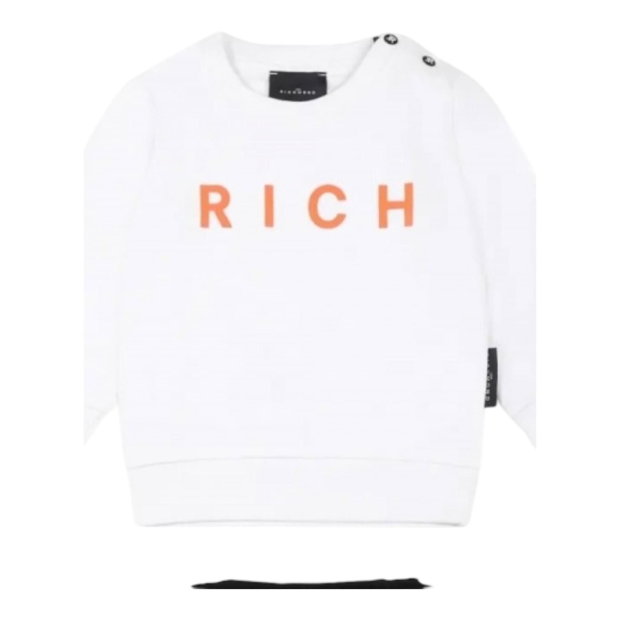 John Richmond Completo 2 Pezzi Felpa-Pantalone per Neonato RIP25013CF BIANCO/NERO JOHN RICHMOND 