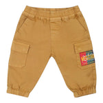 MOSCHINO pantalone tinta unita con tasche america Cammello per Neonato HUP07NXX CAMMELLO MOSCHINO 