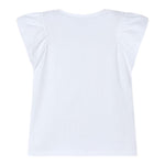 Mayoral T-Shirt Girocollo Tinta Unita con Stampa per Bambina 3002X BIANCO MAYORAL 