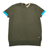 Manuel Ritz T.Shirt Girocollo Tinta Unita con Profili In Contrasto per Bambino MR2996X VERDE MANUEL RITZ 