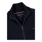 TOMMY HILFIGER maglia tinta unita con zip Blu per Bambino KB0KB09394 BLU TOMMY HILFIGER 