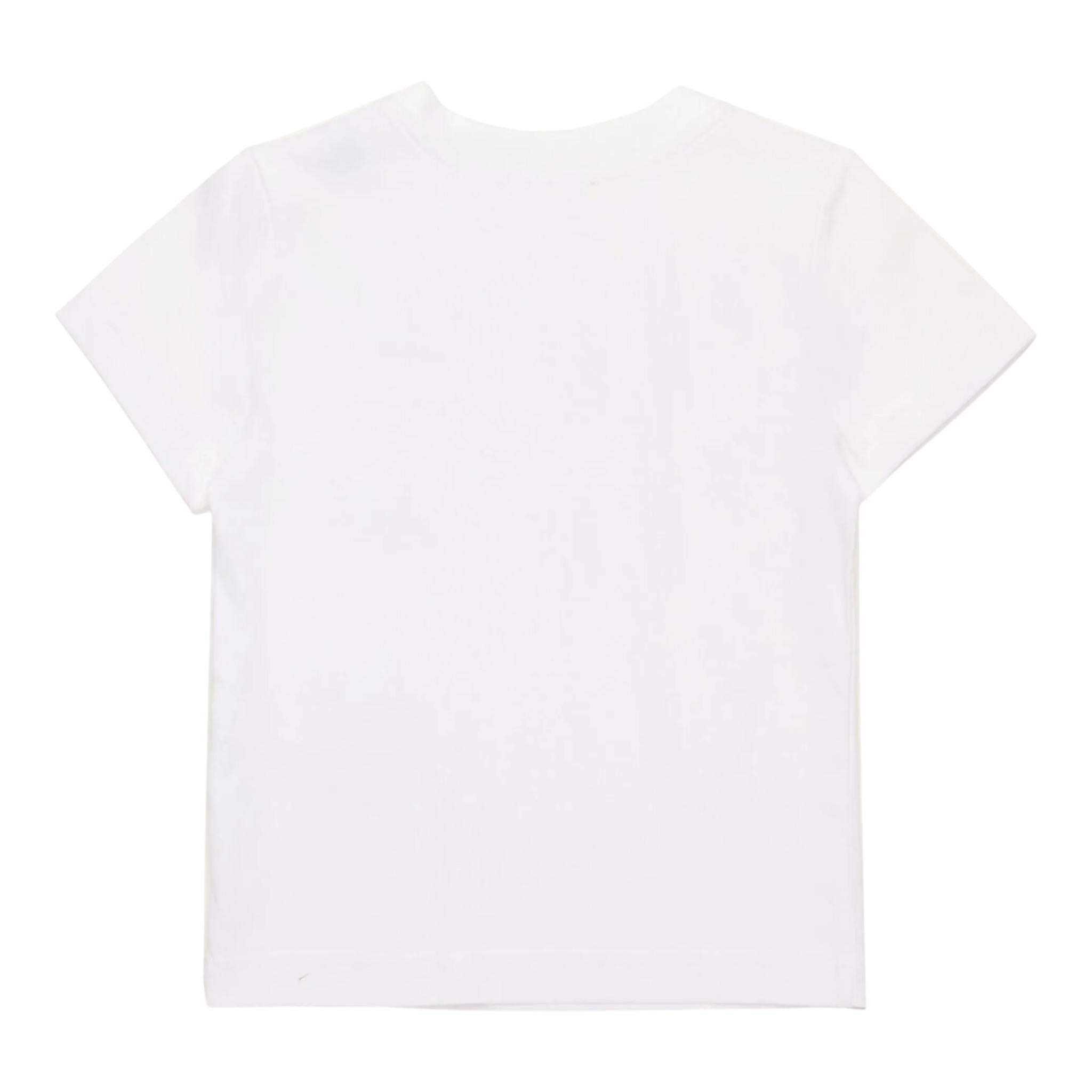 Diesel T-Shirt Girocollo Tinta Unita con Stampa per Neonato K00635 BIANCO DIESEL 