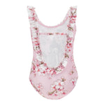 Monnalisa Costume Intero Tinta Unita con Stampa Bamby per Bambina 19E060 ROSA MONNALISA 