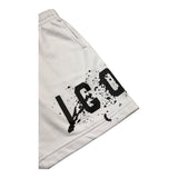 Icon Bermuda In Felpa Tinta Unita con Logo per Bambino IBSW00523 BIANCO ICON 