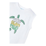 Mayoral Canotta Girocollo Tinta Unita con Stampa per Bambino 3053 BIANCO MAYORAL 