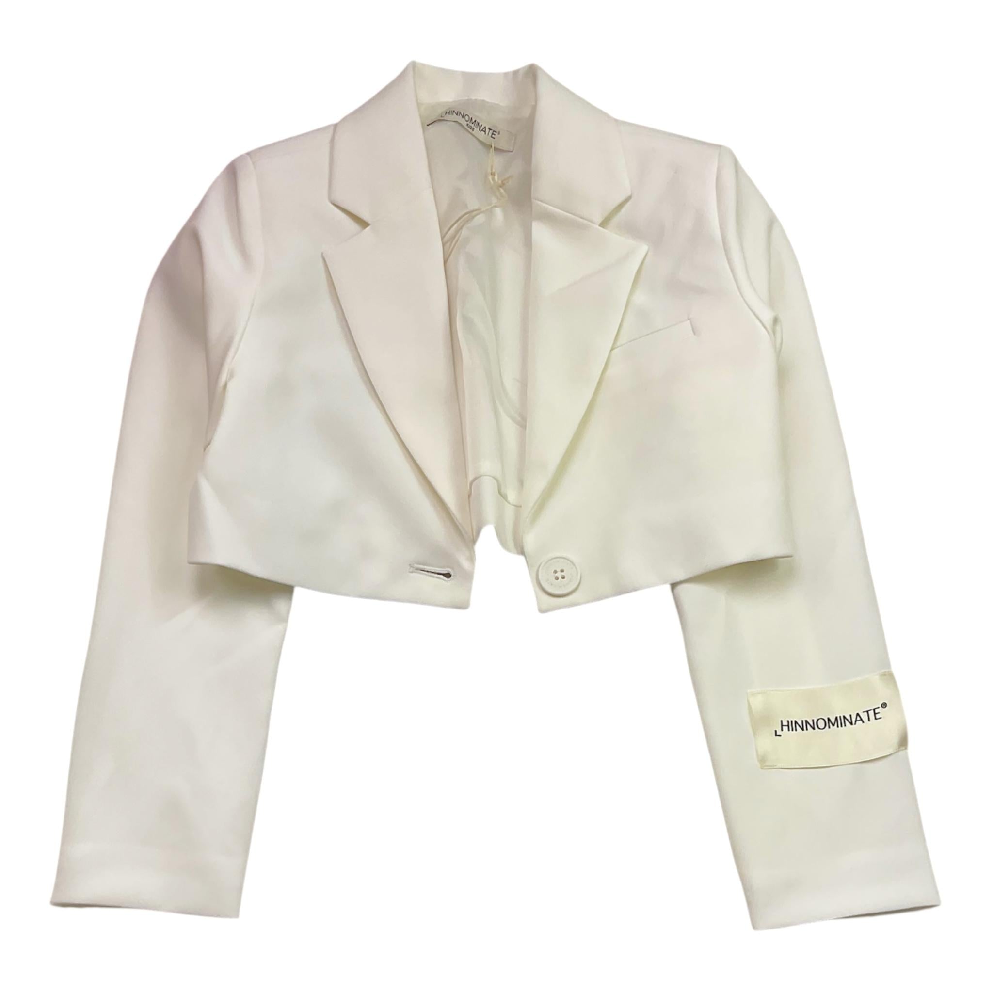 Hinnominate Giacca Modello Crop Tinta Unita per Bambina 3645JY00102 BIANCO HINNOMINATE 