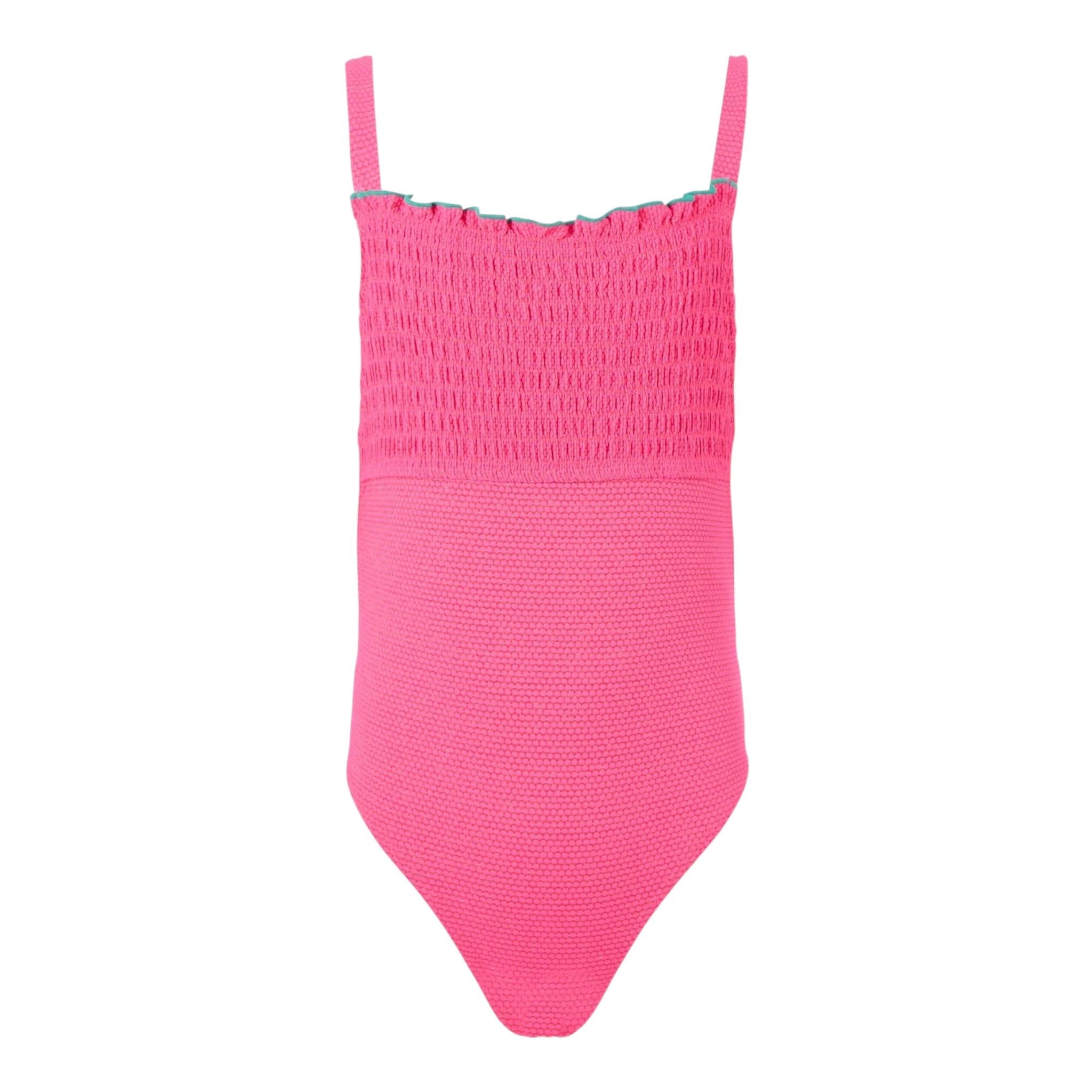 Billieblush Costume Intero Tinta Unita con Elastico per Bambina U21042J FUXIA BillIEBLUSH 