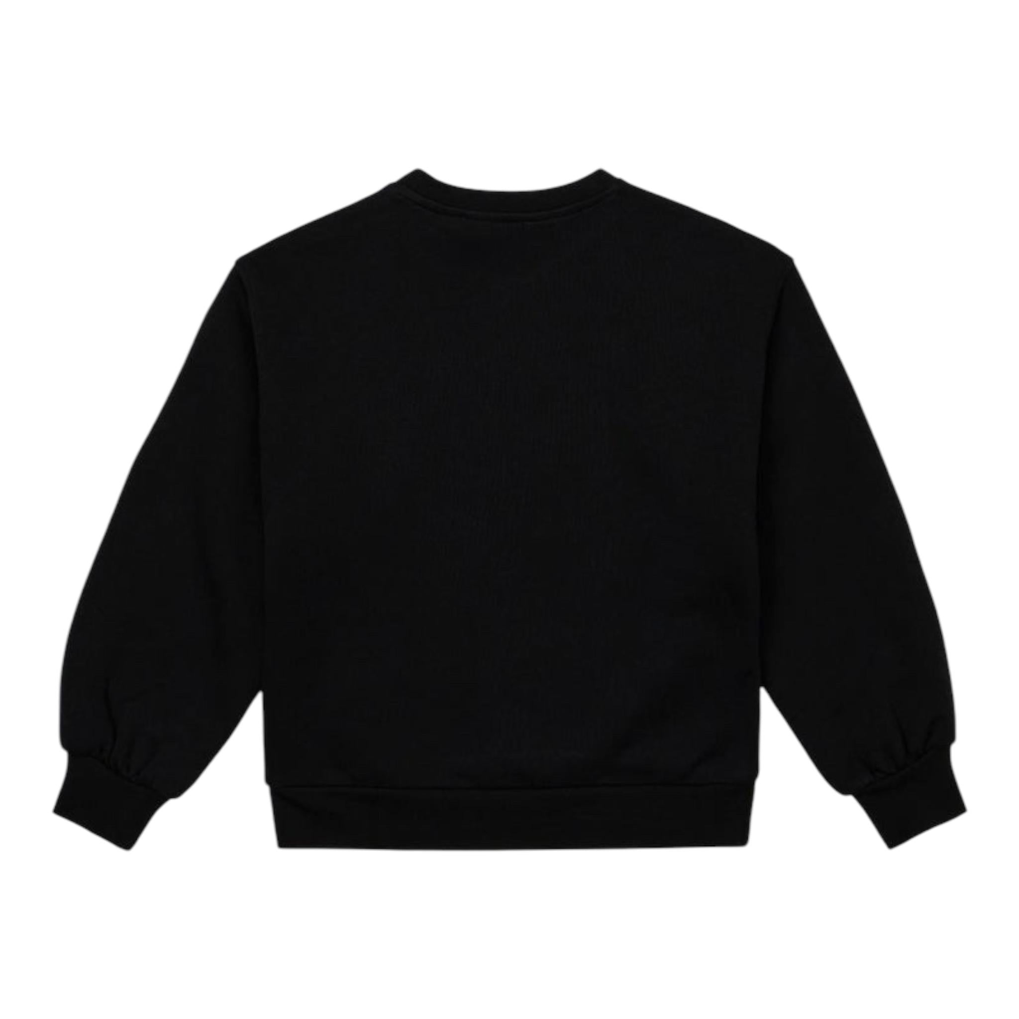 ICEBERG felpa chiusa girocollo tinta unita con brillantini Nero per Bambina MFICE5352J NERO ICEBERG 