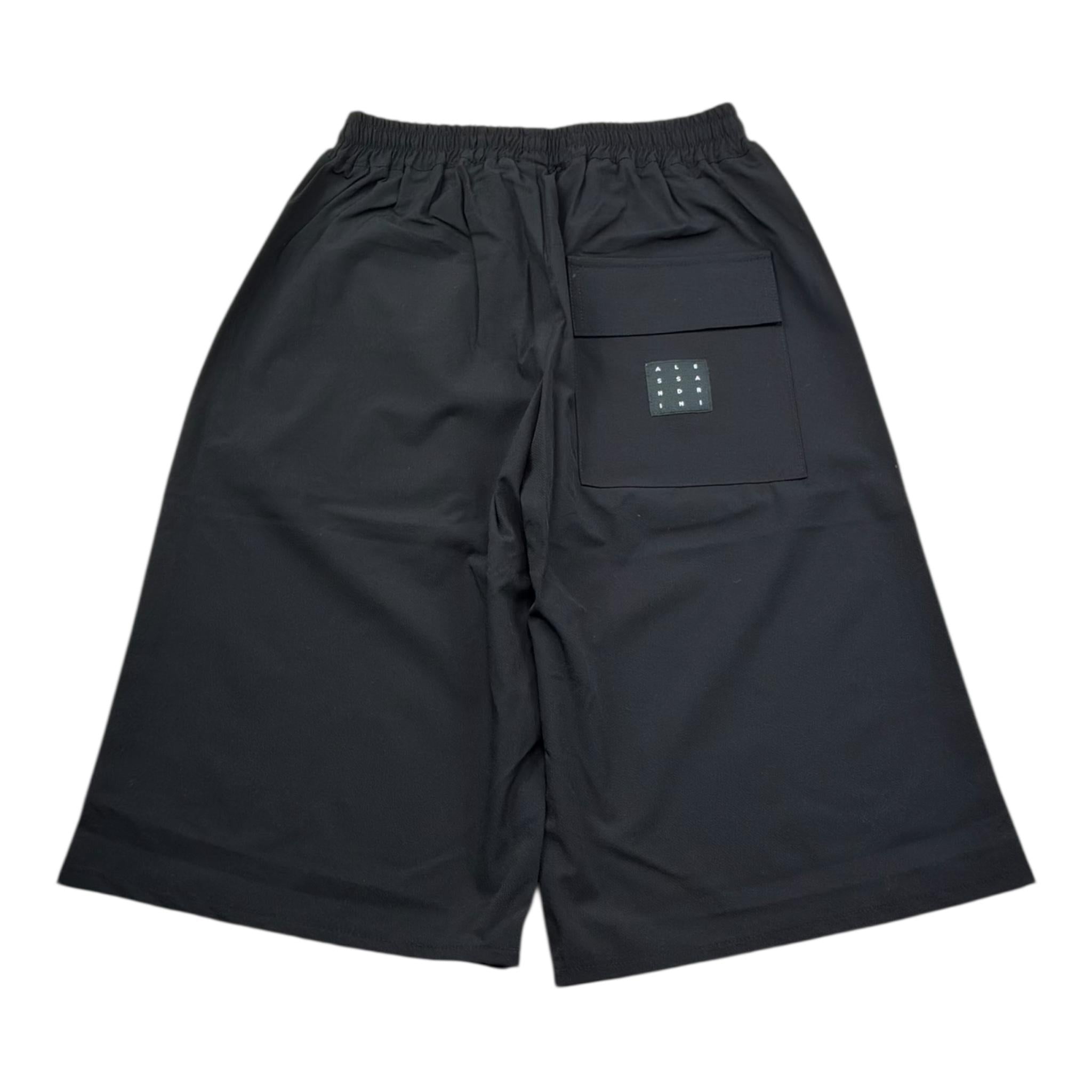 Daniele Alessandrini Bermuda Tinta Unita con Elastico In Vita per Bambino 1236S00307 NERO DANIELE ALESSANDRINI 