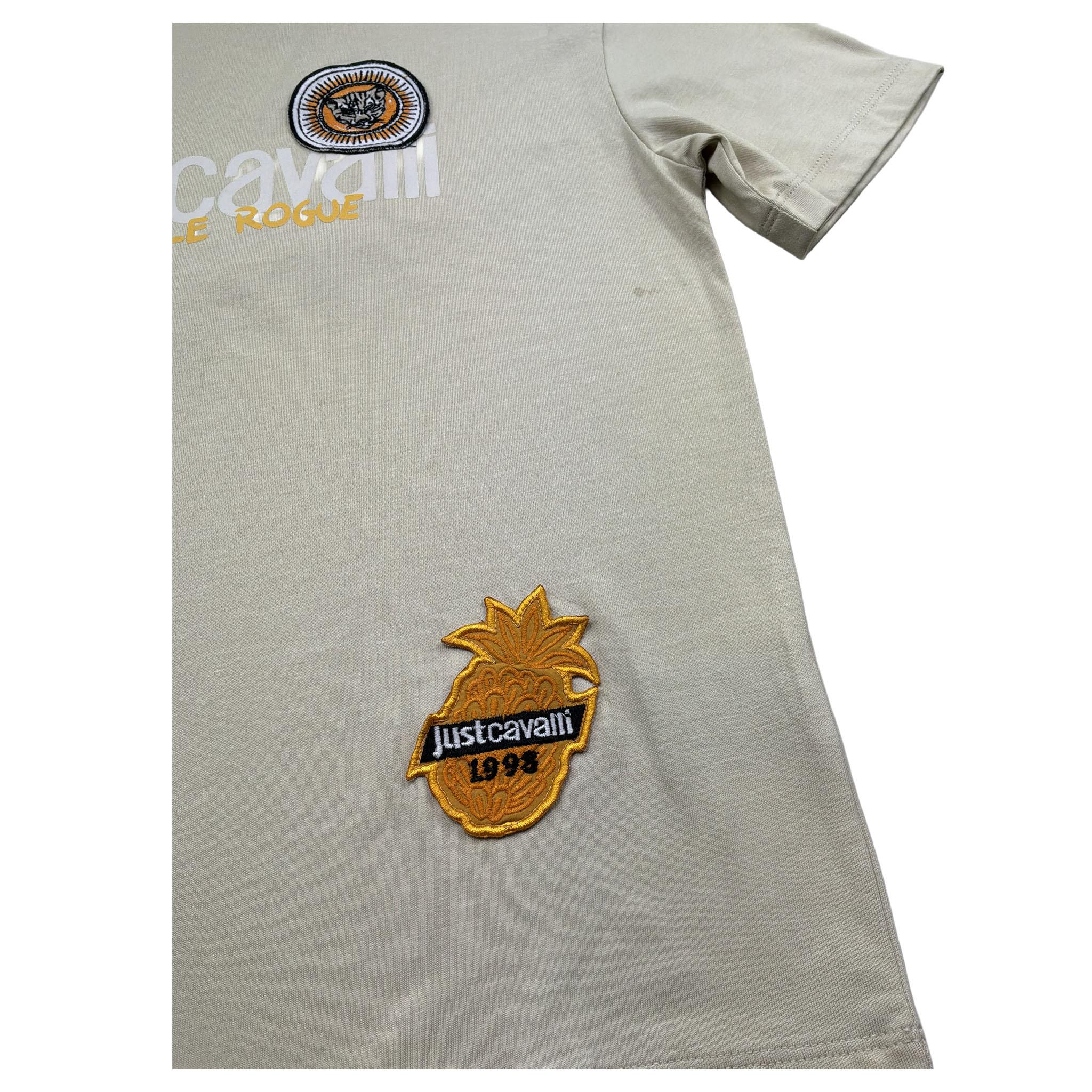 Just Cavalli T-Shirt Girocollo Tinta Unita con Stampe per Bambino JBP26117TS BEIGE JUST CAVALLI 