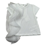 M+E' T-Shirt Girocollo tinta unita con Tulle Bianco per Neonata UE1768NX BIANCO M+E' 