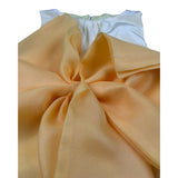 A' La Page Pagliaccetto Tinta Unita con Fiocco per Neonata AL21N GIALLO A' LA PAGE 