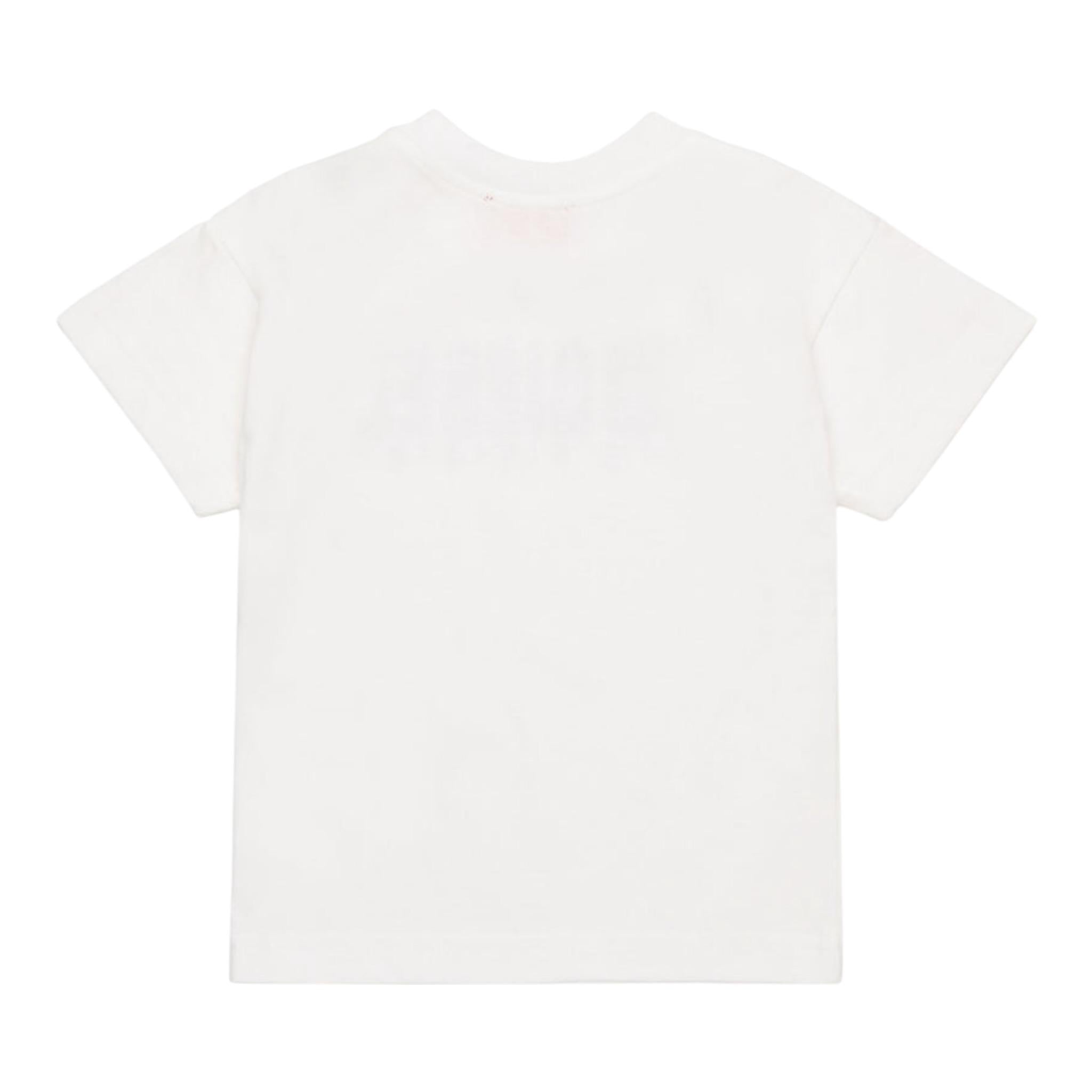 Il Gufo T-Shirt Tinta Unita Girocollo con Stampa per Neonata K00569X BIANCO IL GUFO 