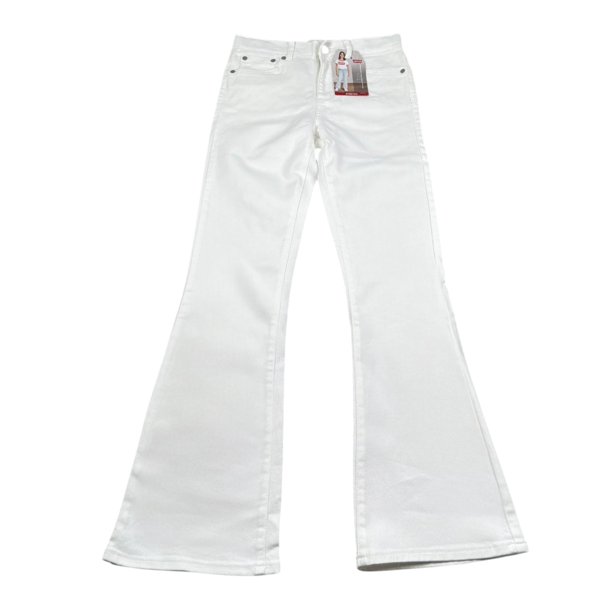 Levi'S Pantalone Tinta Unita con Girovita Regolabile per Bambina 4EG970 BIANCO LEVI'S 