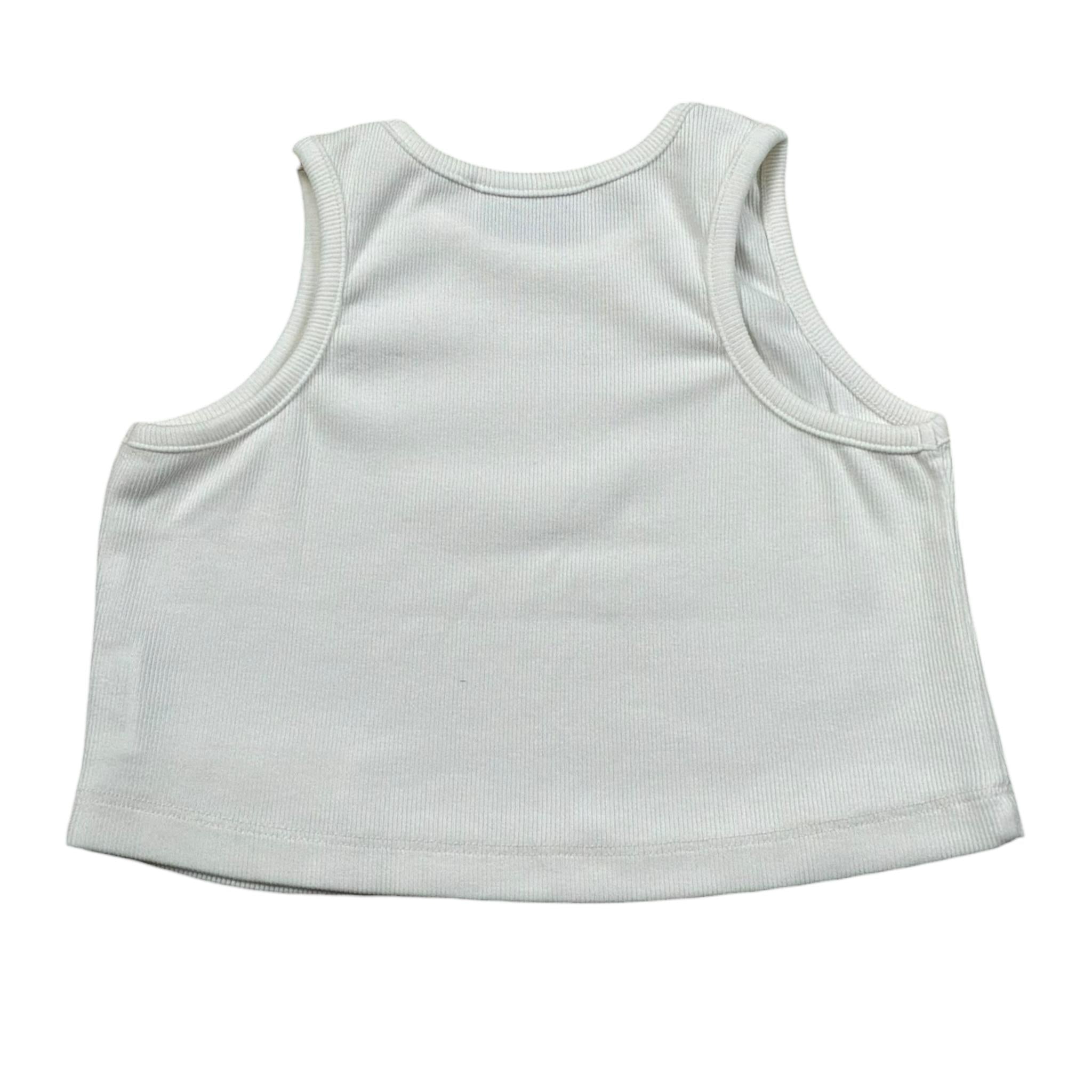 Dusty Color Top Giromanica Tinta Unita per Bambina DJWS5010CN BIANCO DUSTY COLOR 