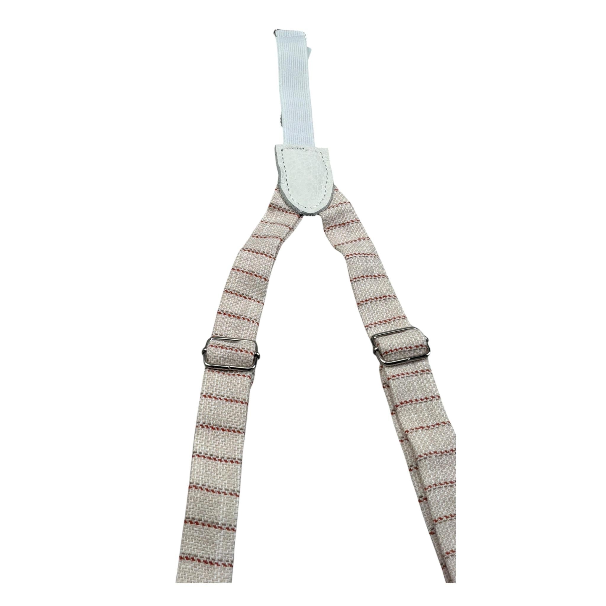 Aletta Bretelle Fantasia A Righe Beige per Neonato MP22055 BEIGE ALETTA 