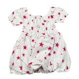 Marc Ellis Abito Tinta Unita con Stampa per Neonata JMNDR14283 BIANCO MARC ELLIS 