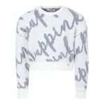 PINKO maglia girocollo tinta unita con stampa Bianco per Bambina F4PIBGJP123 BIANCO PINKO 