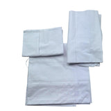 Le Bebe' Lenzuola Set 3 Pezzi Tinta Unita con Stampa per Neonato LBB5299 BIANCO LE BEBE' 