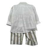 Marlu' Completo 3 Pezzi Camicia-Pantalone-Papillon per Neonato ES2971 PANNA MARLU' 