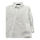 Daniele Alessandrini Camicia Manica Lunga Tinta Unita con Logo per Bambino 1295C00267J BIANCO DANIELE ALESSANDRINI 