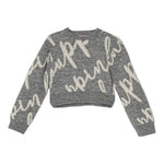 PINKO maglia tinta unita logata girovollo Grigio per Bambina F4PIJGJP019XX GRIGIO PINKO 