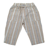 Babyvip Pantalone Tinta Unita con Fantasia A Righe per Neonato T1342 BEIGE BABYVIP 