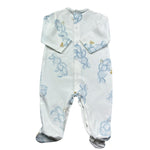 Le Bebe Tutina Manica Lunga Tinta Unita con Stampe per Neonato LBB5256 BIANCO LE BEBE 