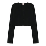 Twinset Cardigan Tinta Unita per Bambina 251GJ3405X NERO TWINSET 