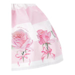 Monnalisa Gonna Bicolore con Stampa Rose per Neonata 31E700 BIANCO/ROSA MONNALISA 