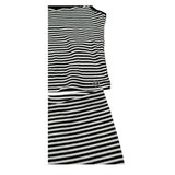 Please Completo 2 Pezzi Canotta-Short Fantasia A Righe per Bambina KB06071G71 BIANCO/NERO PLEASE 