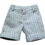 Le Bebe Bermuda Fantasia A Righe con Elastico In Vita per Neonato LBB5378 AZZURRO LE BEBE 