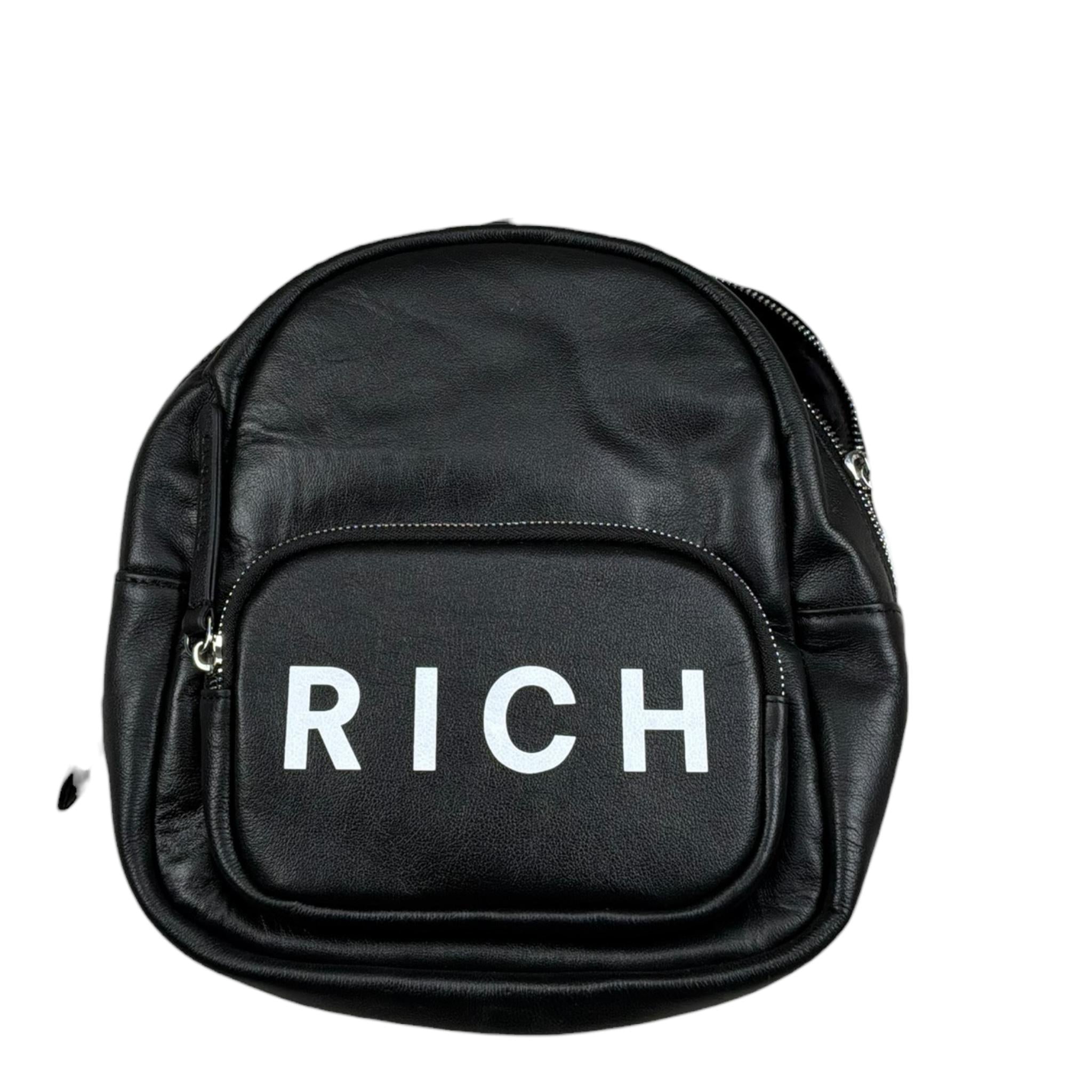 John Richmond Zaino Tinta Unita con Logo per Bambino RXP26001ZA NERO JOHN RICHMOND 