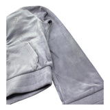 Juicy Couture Felpa Tinta Unita con Zip E Cappuccio per Bambina JBX6604 LILLA JUICY COUTURE 