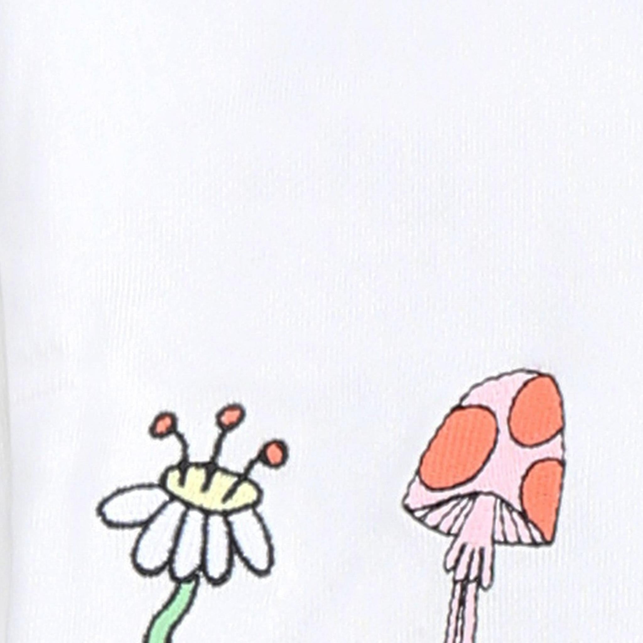 Stella Mccartney Felpa Girocollo Tinta Unita con Stampa per Neonata TW4A50 BIANCO STELLA McCARTNEY 