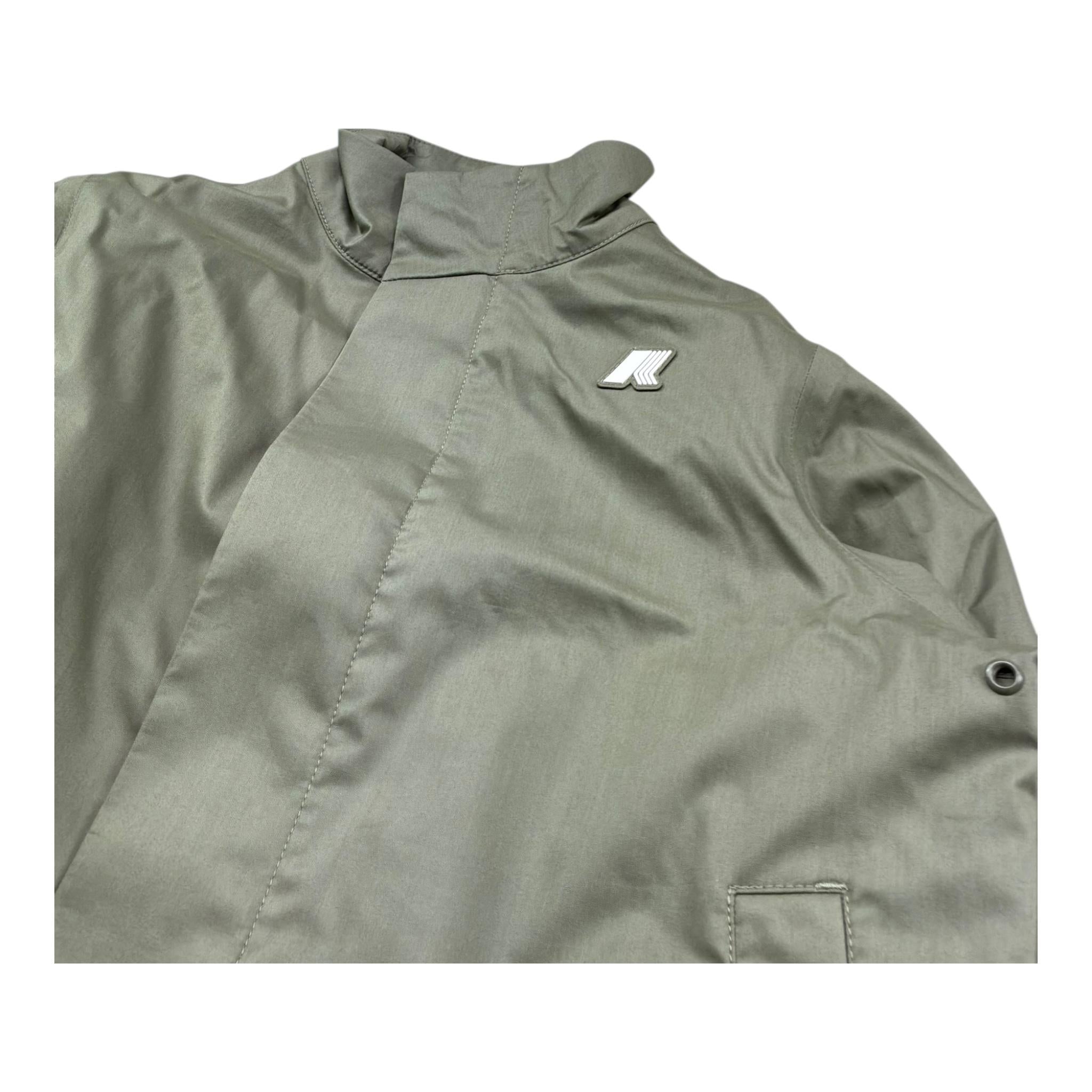 K-Way Giubbino Tinta Unita con Zip per Bambino K2134BW VERDE K-WAY 