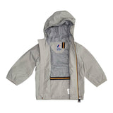 K-Way Giubbino Tinta Unita con Zip E Cappuccio per Neonato K41335WXN GRIGIO K-WAY 