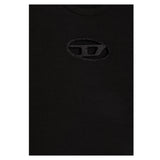 Diesel T-Shirt Girocollo Tinta Unita con Logo per Bambina J01830 NERO DIESEL 