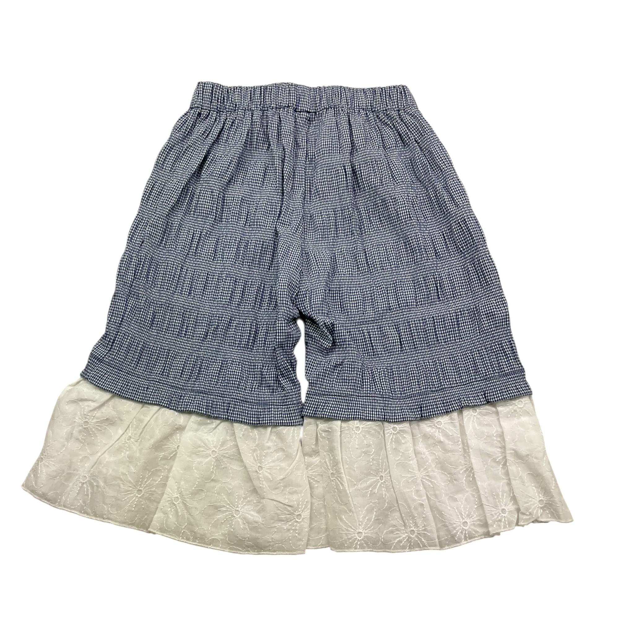 La Stupenderia Pantalone Modello A Palazzo Tinta Unita con Microfantasia per Bambina TCPN62 AZZURRO LA STUPENDERIA 