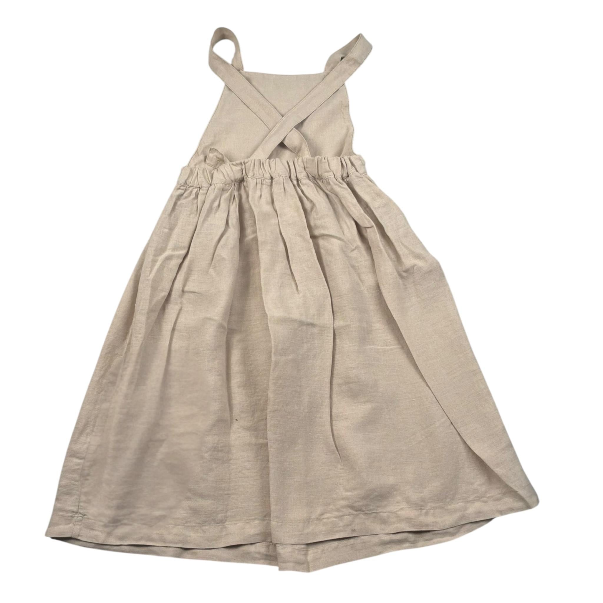 Il Gufo Abito Giromanica Tinta Unita per Bambina P25VP020L6006 BEIGE IL GUFO 