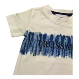 Trussardi T-Shirt Girocollo Tinta Unita con Logo per Neonato TIP24035TS BIANCO TRUSSARDI 
