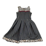 Monnalisa Abito Cerimonia Giromanica con Fantasia per Bambina 418906 NERO MONNALISA 