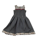 Monnalisa Abito Cerimonia Giromanica con Fantasia per Bambina 418906 NERO MONNALISA 